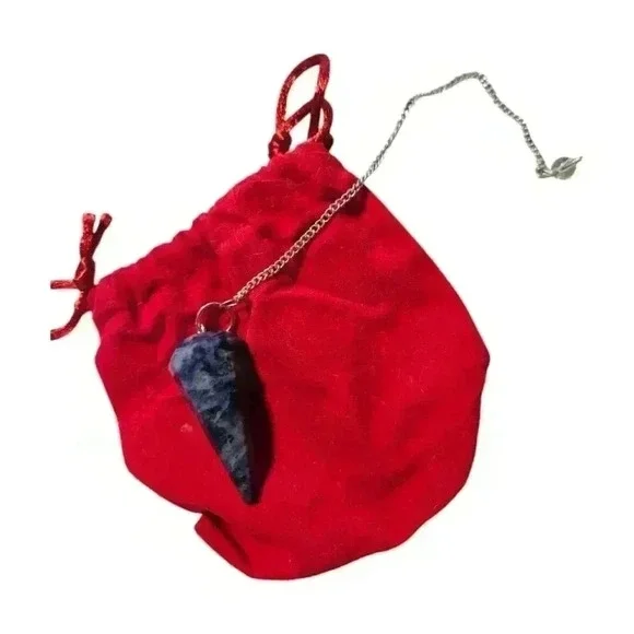 NEW! Sodalite reiki charged pendulum! - Picture 2 of 3